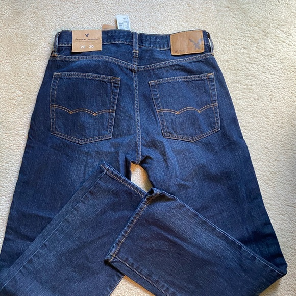 American Eagle Outfitters Denim - American Eagle original straight leg jeans dark
